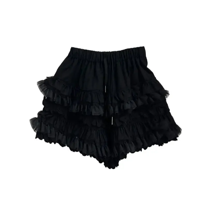 Aiertu Korean Style Summer New Academy Style White Cake Shorts Lace Sweet Cool Girl High Waist Slimming Fluffy Short Skirts for Women