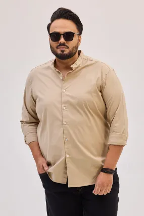 Beige Mandarin Shirt