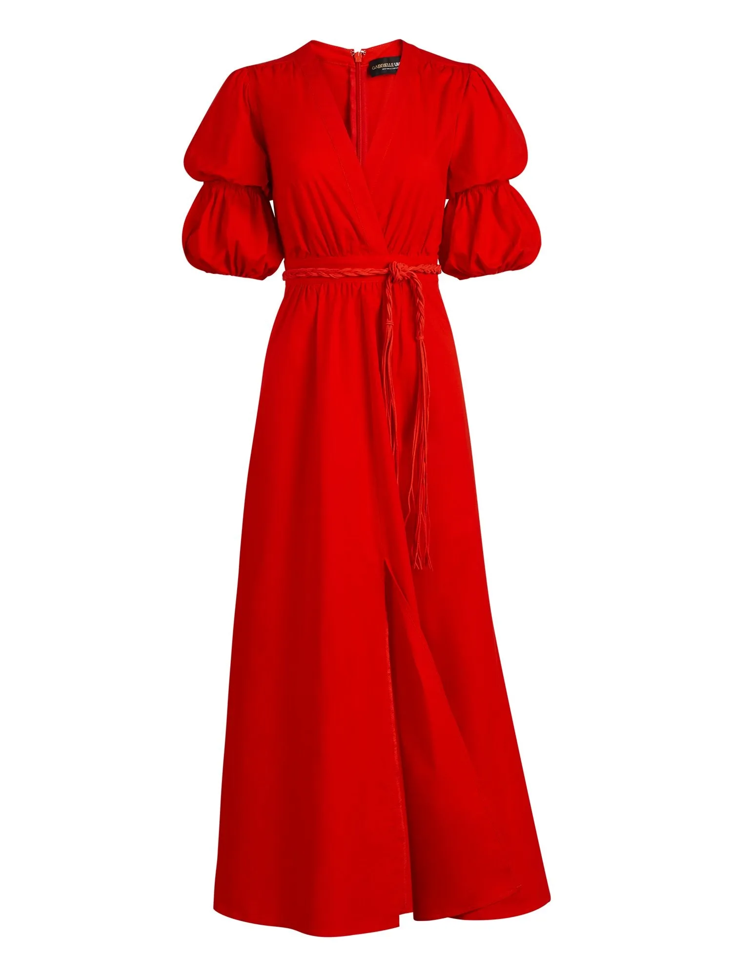 Belted Surplice Maxi Dress