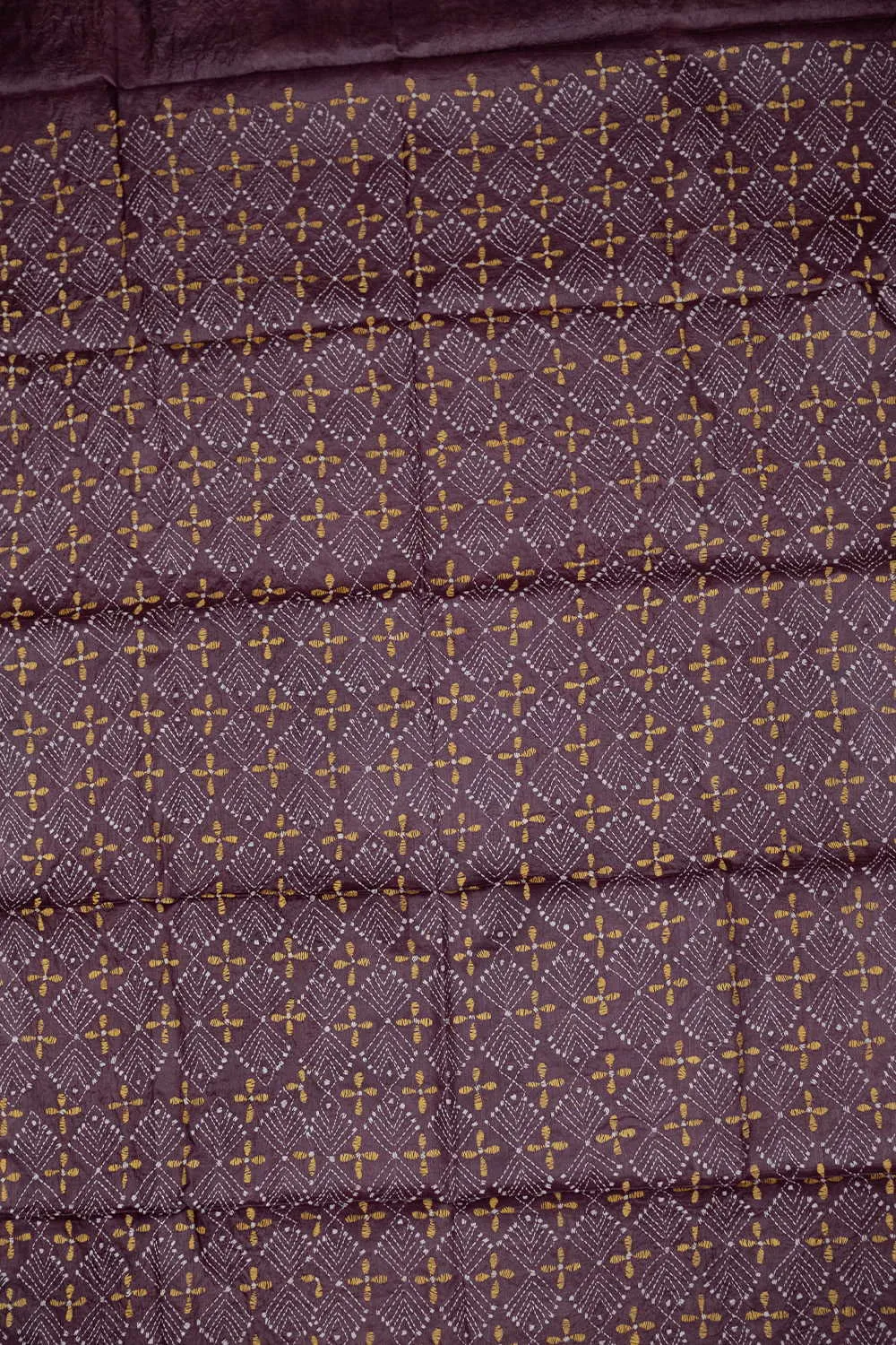 Boysenberry Purple Kantha Silk Blouse