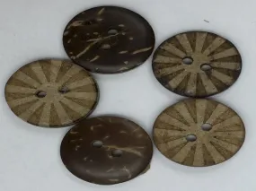 Brown 2 Hole Designer Wooden Buttons
