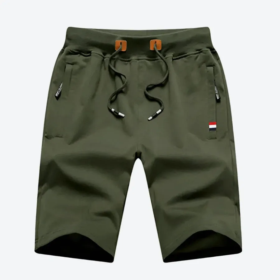 Casual Drawstring Athletic Shorts with Pockets