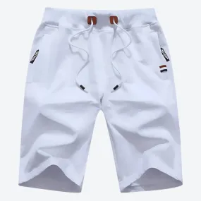 Casual Drawstring Athletic Shorts with Pockets
