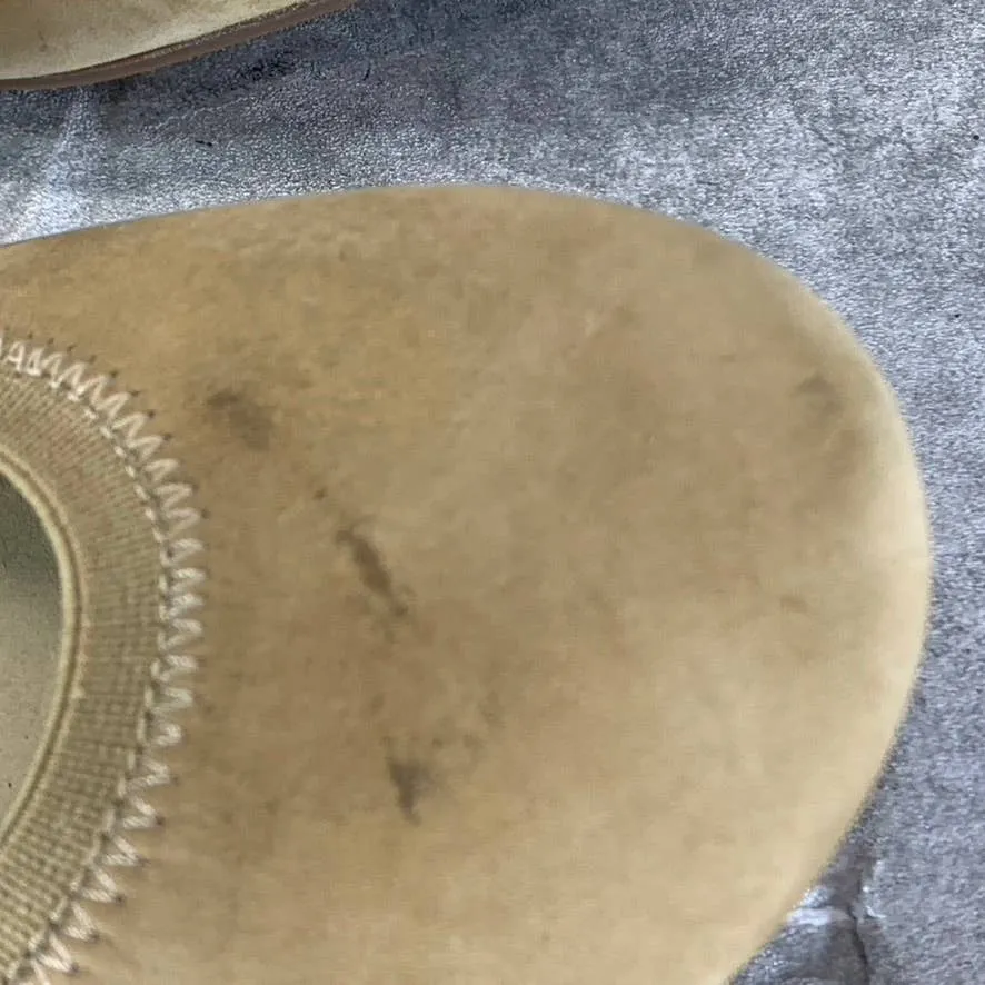 CHARLESTON SHOE CO Women's Tan Leather Gigi Round-Toe Slip-On Ballet Flats SZ 7