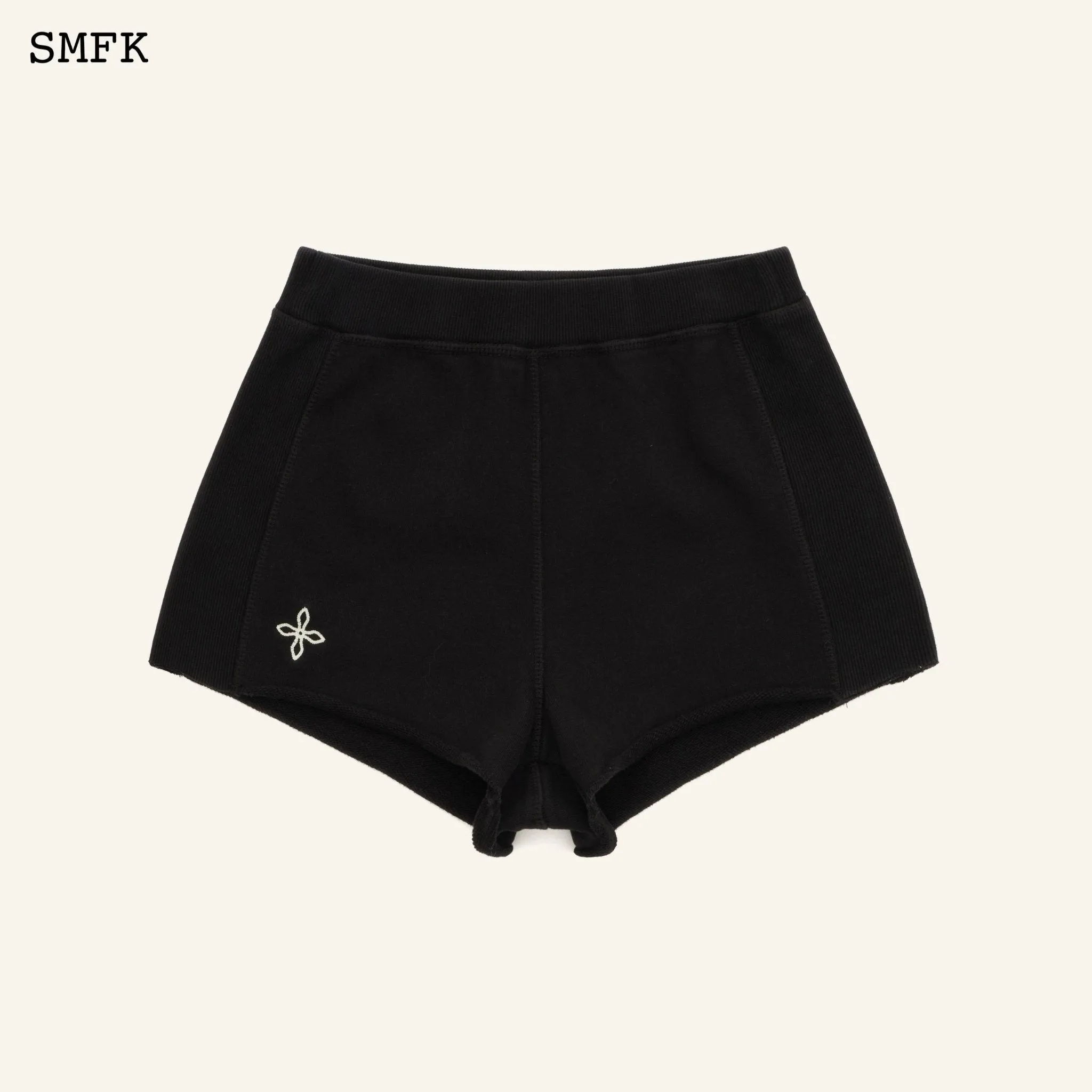 Compass Rove Stray Slim-Fit Sporty Shorts Black