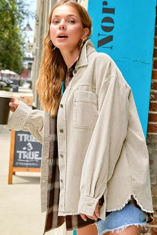 Daisy Corduroy Jacket Shacket