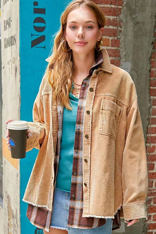 Daisy Corduroy Jacket Shacket