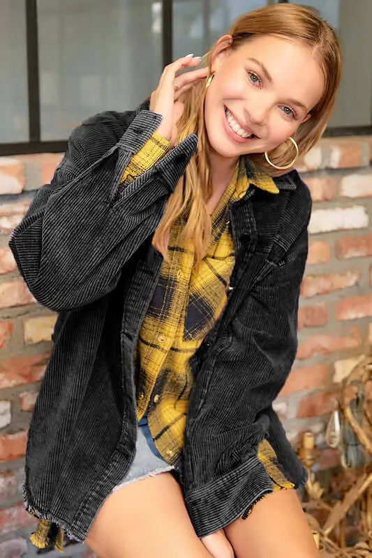 Daisy Corduroy Jacket Shacket