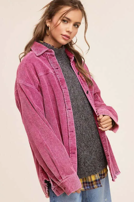 Daisy Corduroy Jacket Shacket