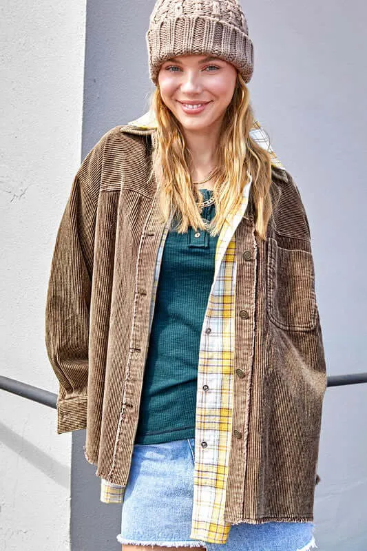 Daisy Corduroy Jacket Shacket