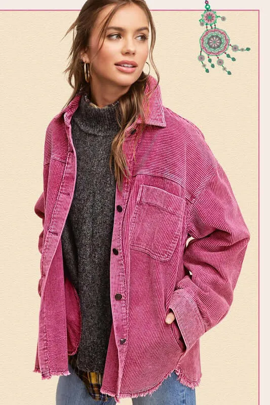 Daisy Corduroy Jacket Shacket