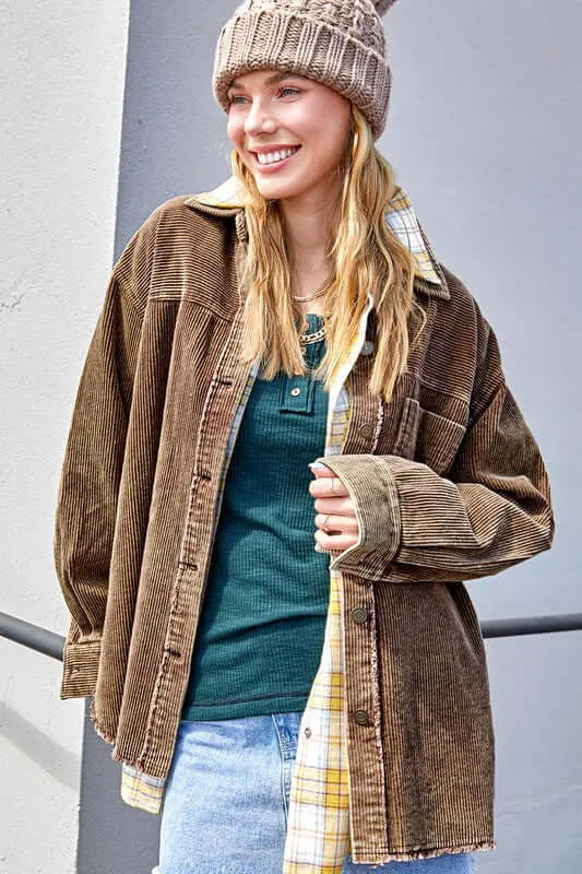 Daisy Corduroy Jacket Shacket