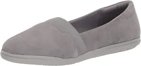 Easy Spirit Bounce Medium Gray Round Toe Slip On Ultra Light Comfort Ballet Flat