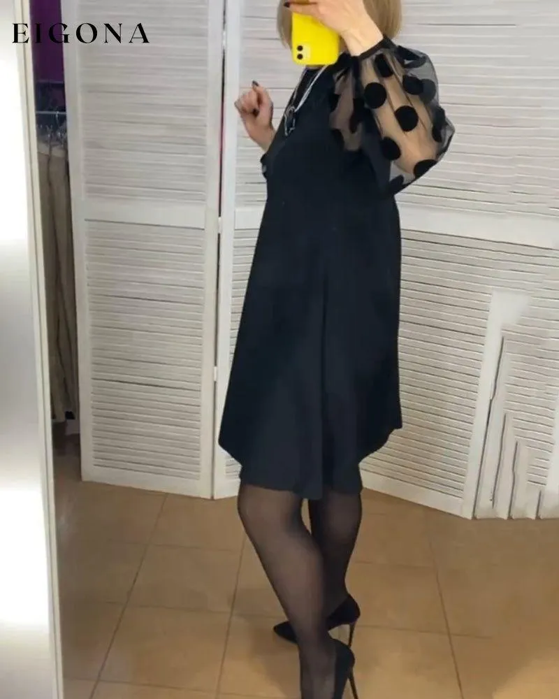 Elegant polka dot pattern dress