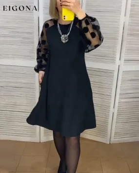 Elegant polka dot pattern dress