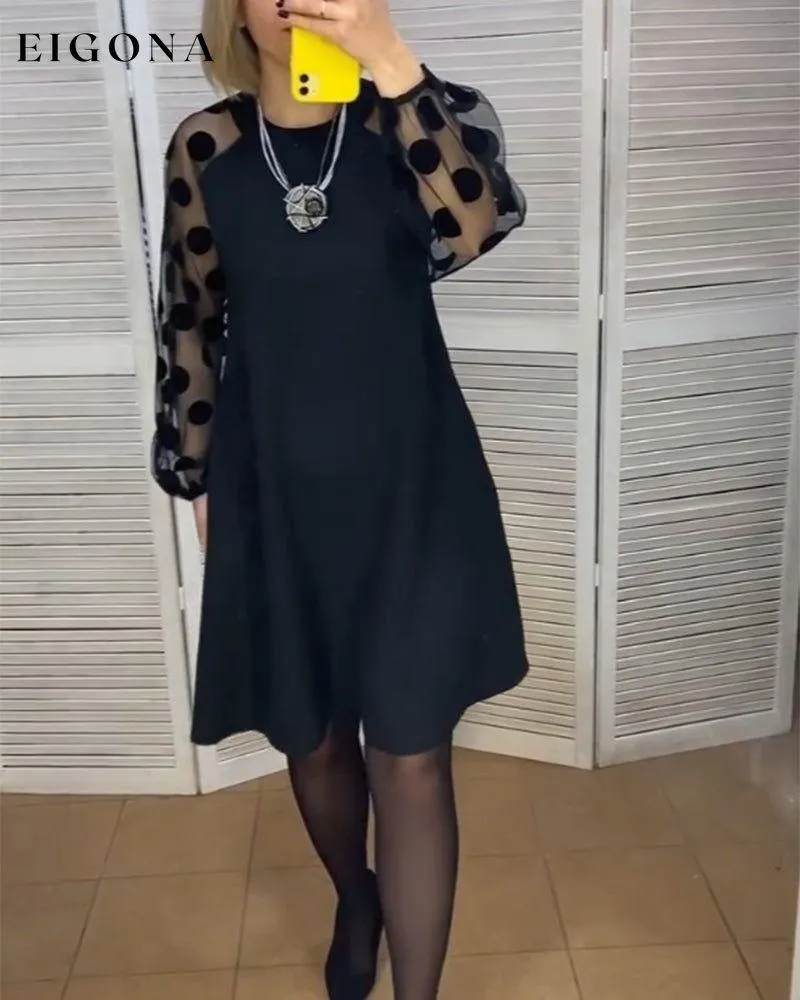 Elegant polka dot pattern dress