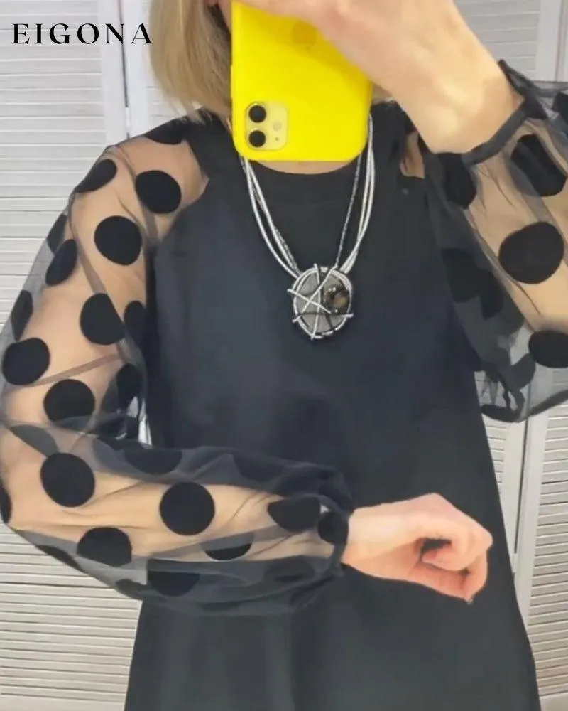 Elegant polka dot pattern dress