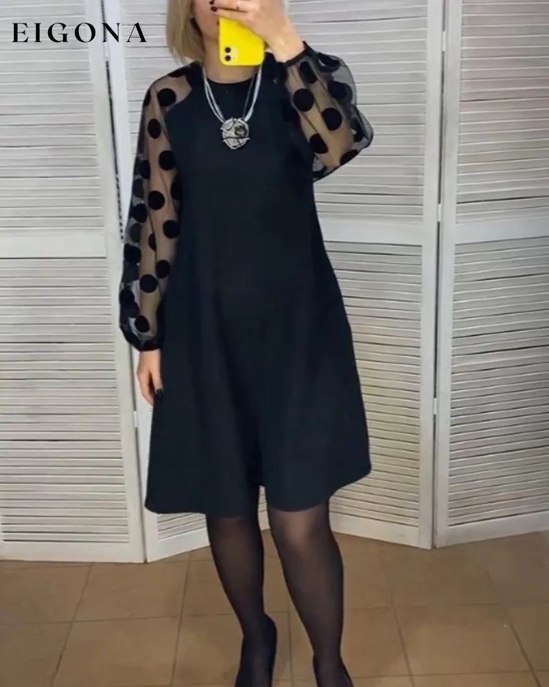 Elegant polka dot pattern dress
