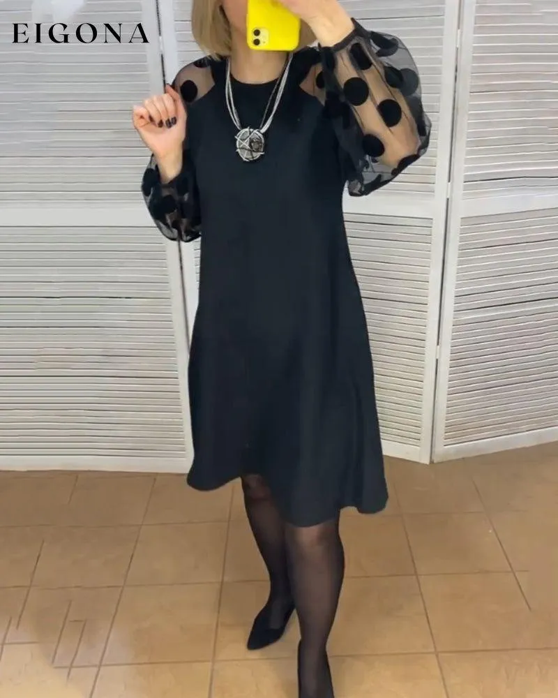 Elegant polka dot pattern dress