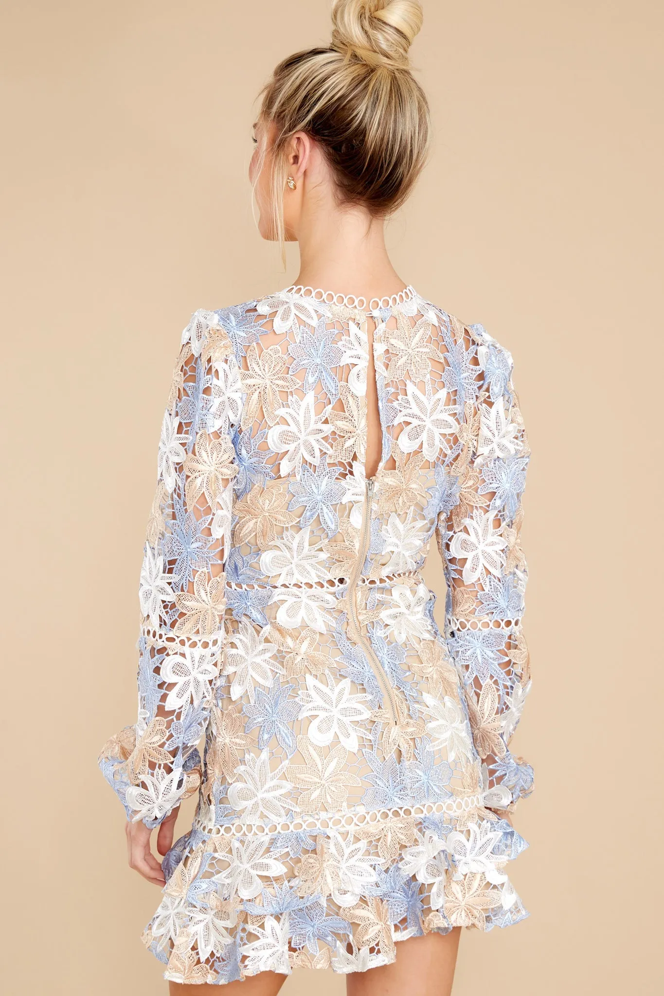 Everlasting Love Cream Multi Lace Dress