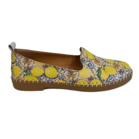 Everly Women's Frida 01 Patterned Mules- Lemon Leather