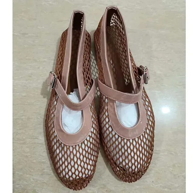 Fashion mesh women ballet falts™