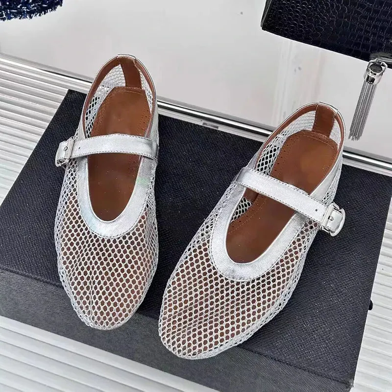 Fashion mesh women ballet falts™