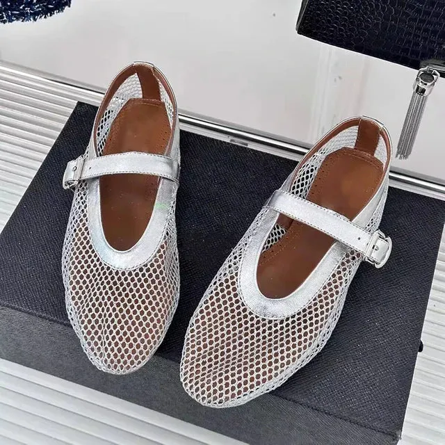 Fashion mesh women ballet falts™