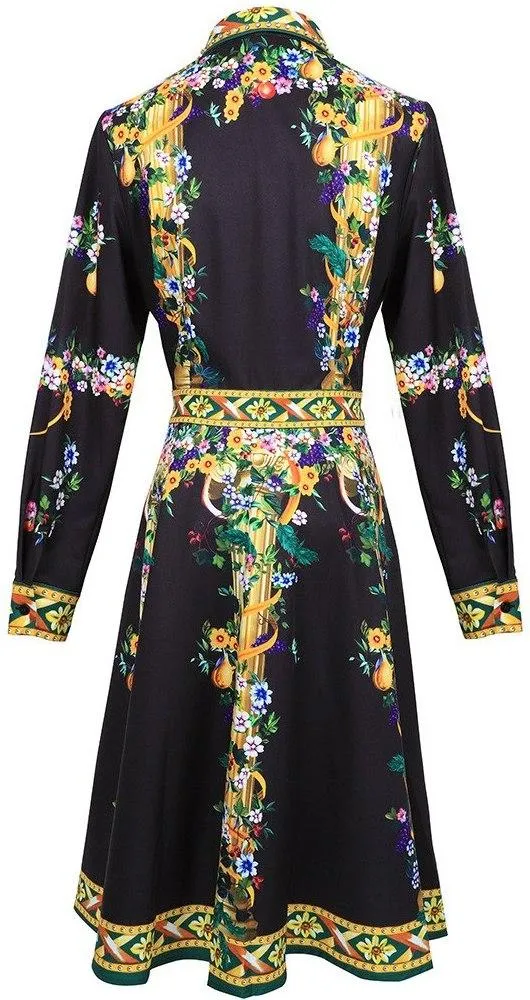 Floral Print Shirt Dress