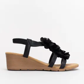 Giovanni Women's Comfort Flower Wedge _ 155133