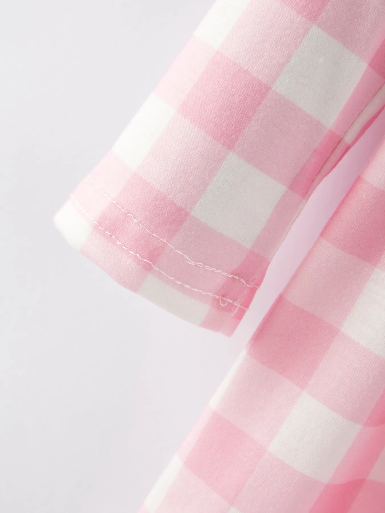 Girls Dress Of 3 PCS In One Package Valentine's Day  Plaid Print Dress