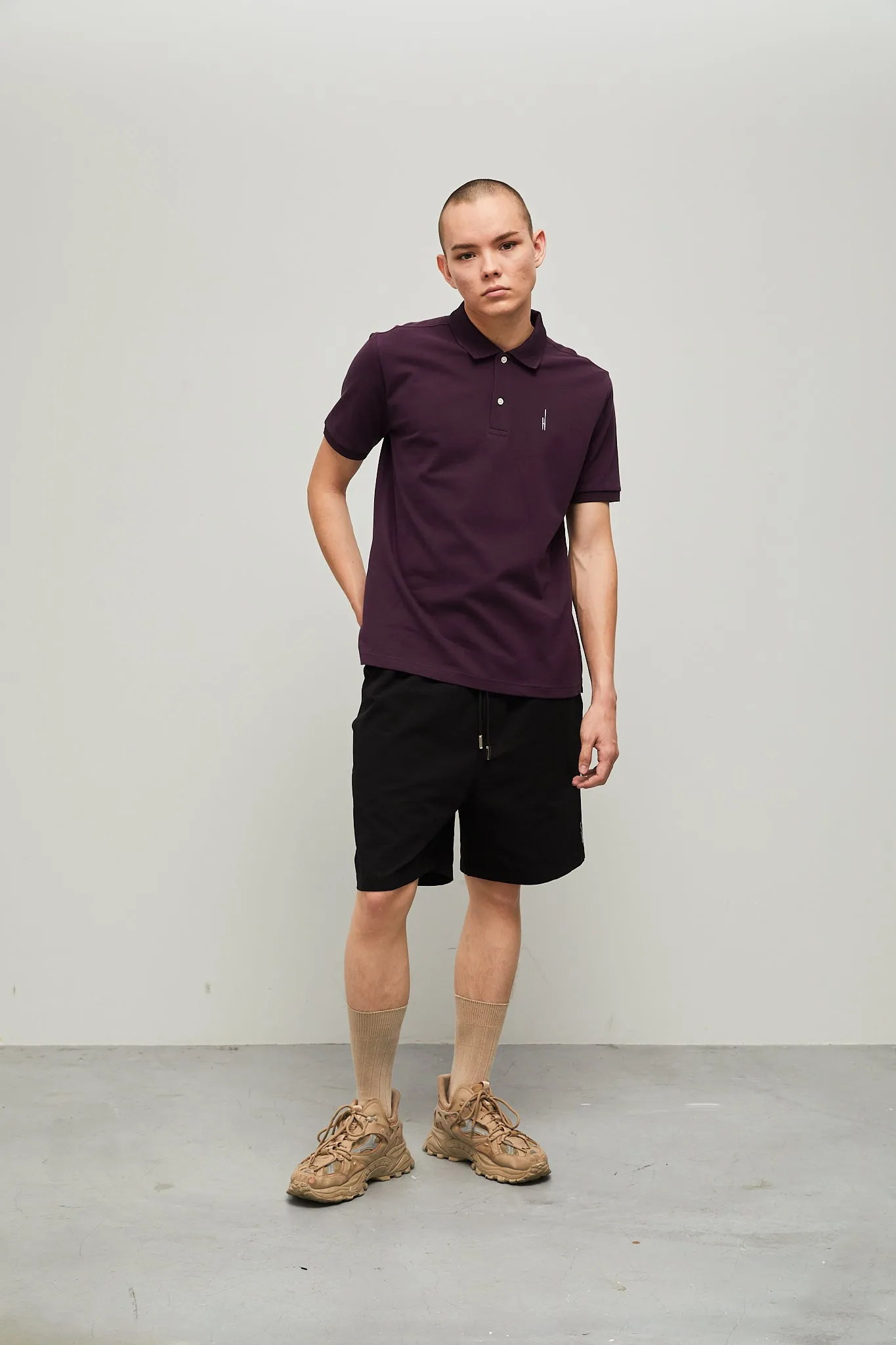 Highr, Purple, Polo Tee