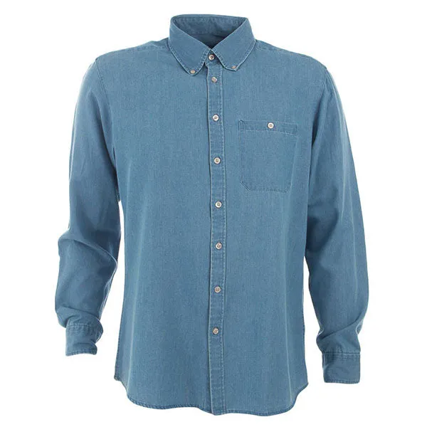 Identitee Men's Vintage Blue Dylan Long Sleeve Shirt