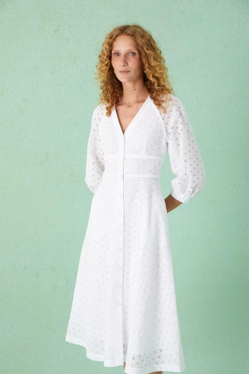Juniper Dress - White Eyelet
