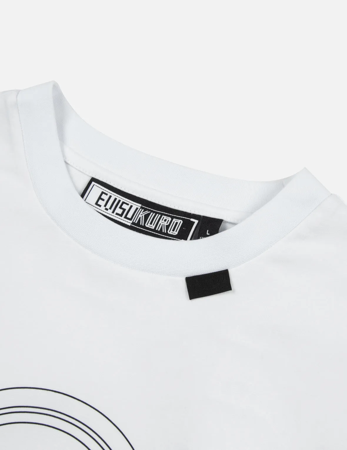 Kamon and Iridescent Seagull Print Regular Fit T-Shirt