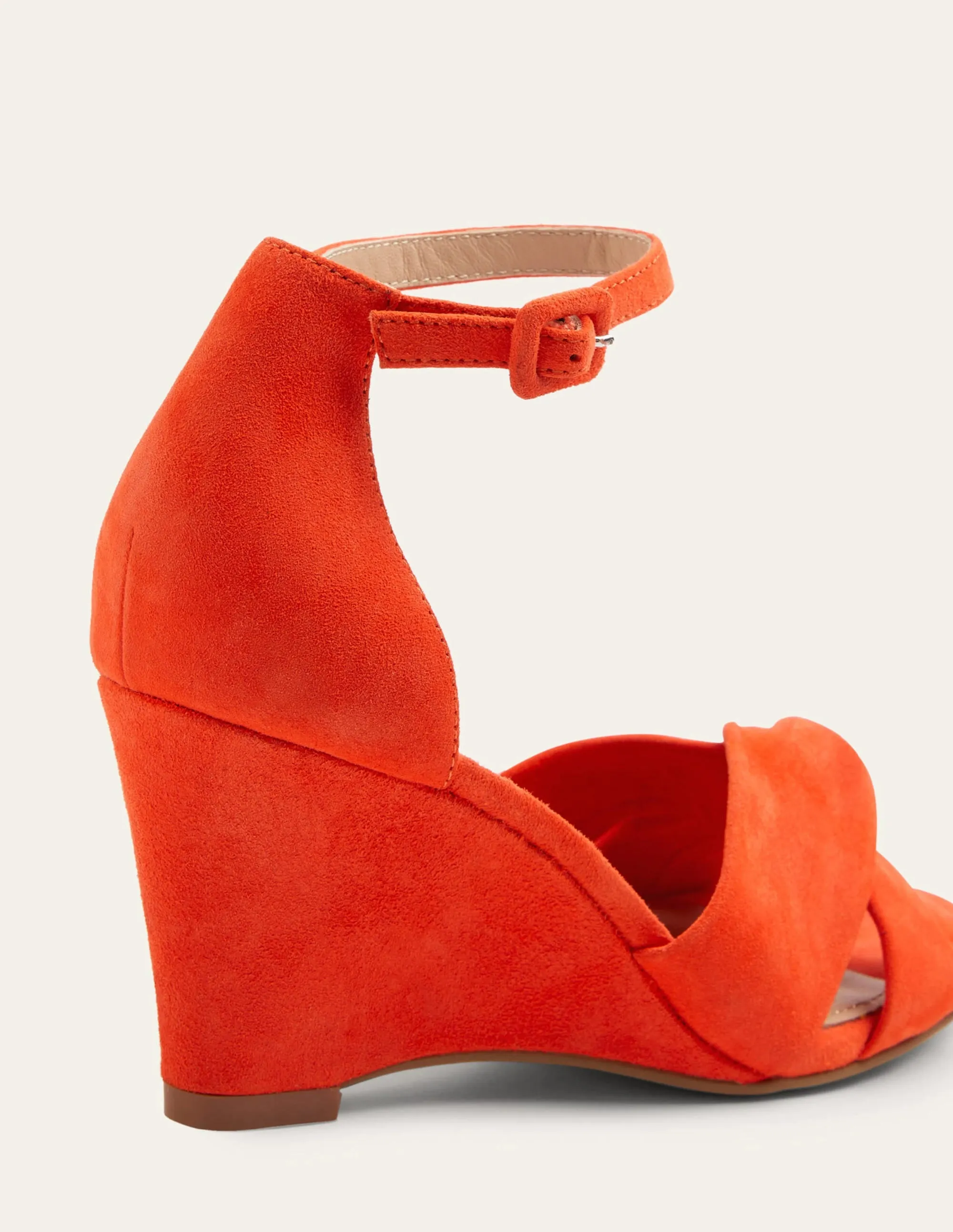 Knot Front Wedge Sandal-Firecracker