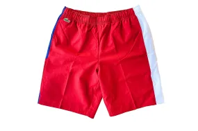 Lacoste SPORT Light Colorblock Shorts (Red/Blue)