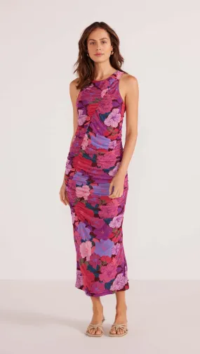 LEXIE MESH MIDI DRESS - FLORAL BLOOMS