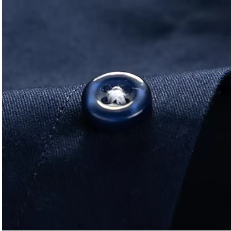 Men's Slim Fit Long Sleeve Shirt with Contrast Collar | Smart Casual