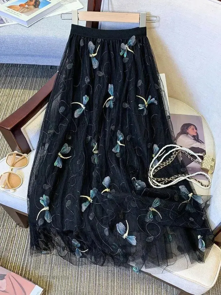 Mesh Skirt Fairy Style A-Line