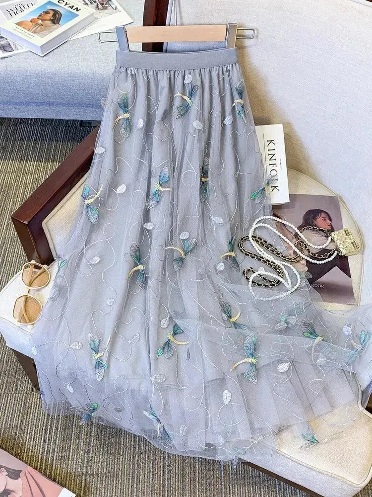 Mesh Skirt Fairy Style A-Line