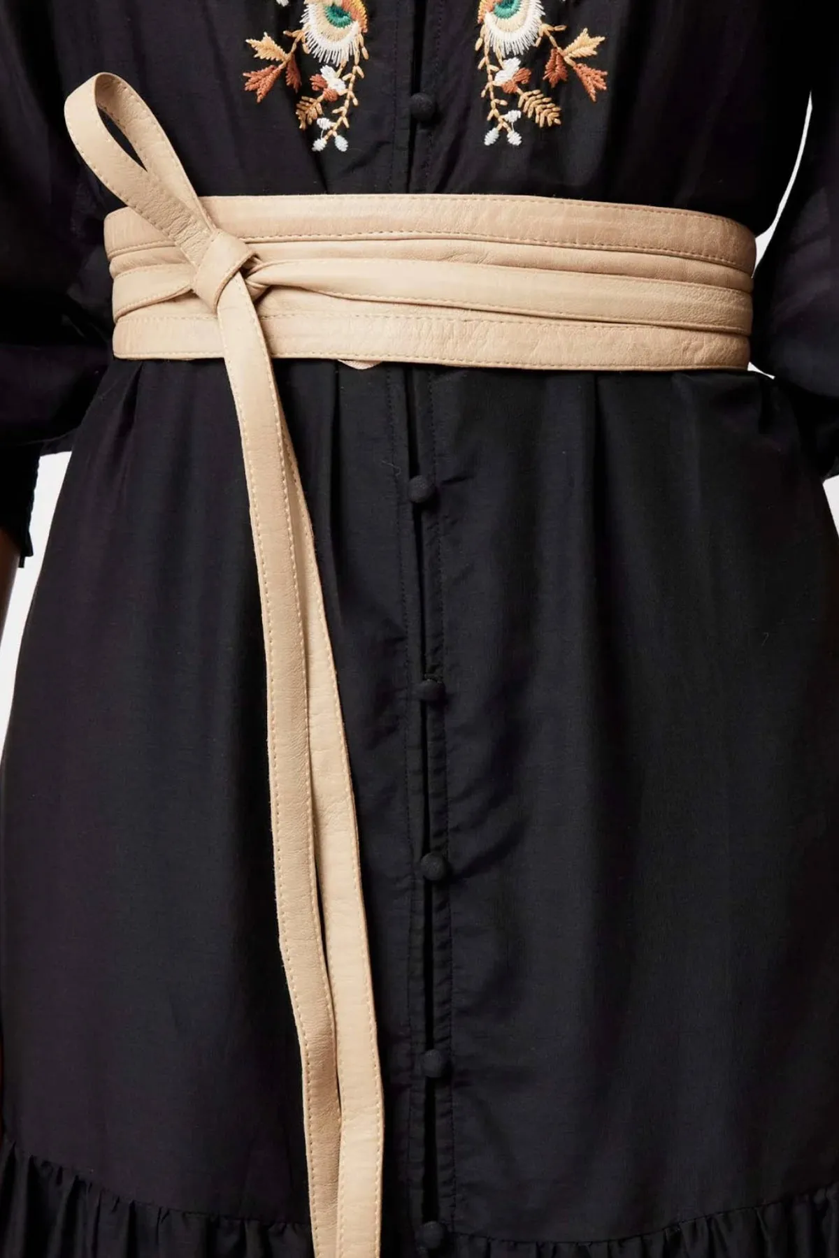 Milton Leather Belt Oatmeal