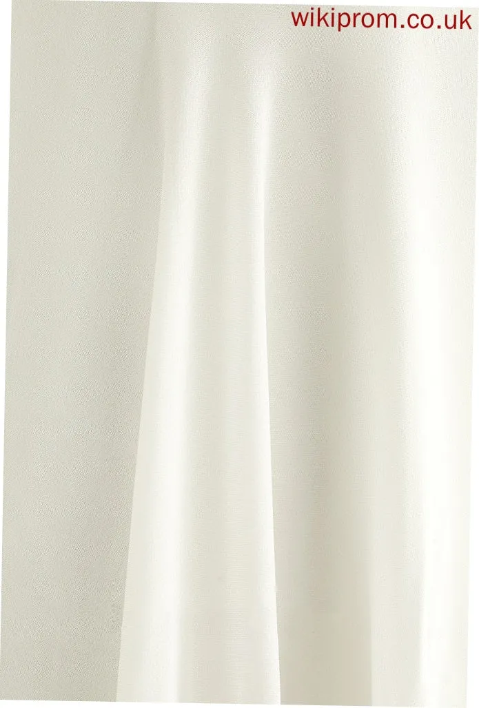 Muriel Floor-Length Scoop Wedding Chiffon Dress A-Line Lace Wedding Dresses