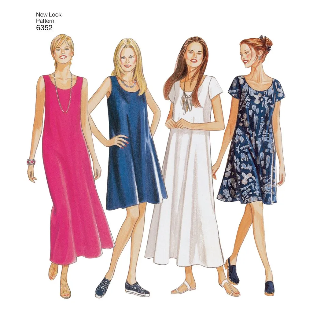 New Look Pattern 6352 Misses Dresses