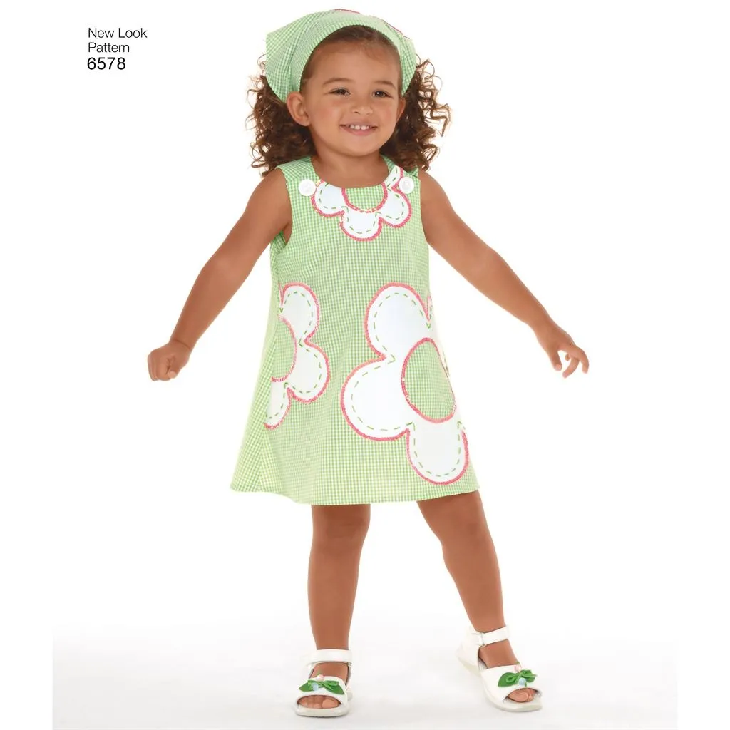 New Look Pattern 6578 Toddler Dresses