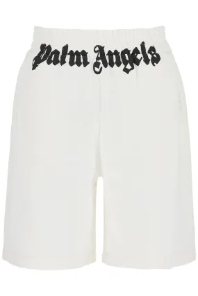 Palm Angels Sporty Bermuda Shorts With Logo Print