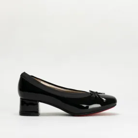 Patent Block Heel With Bow _ 147117