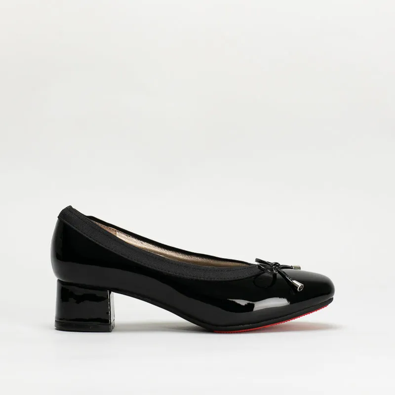 Patent Block Heel With Bow _ 147117