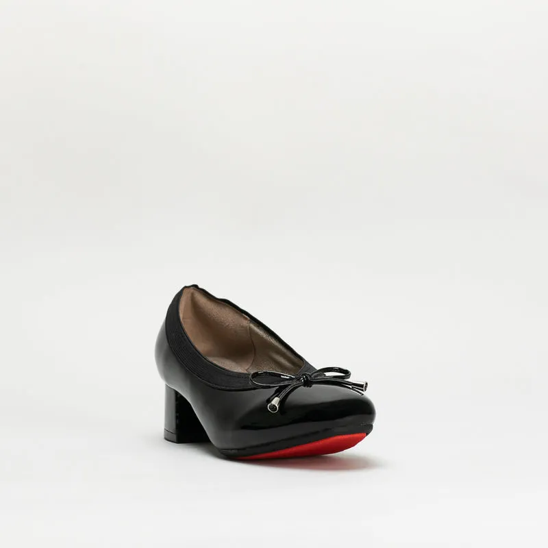 Patent Block Heel With Bow _ 147117