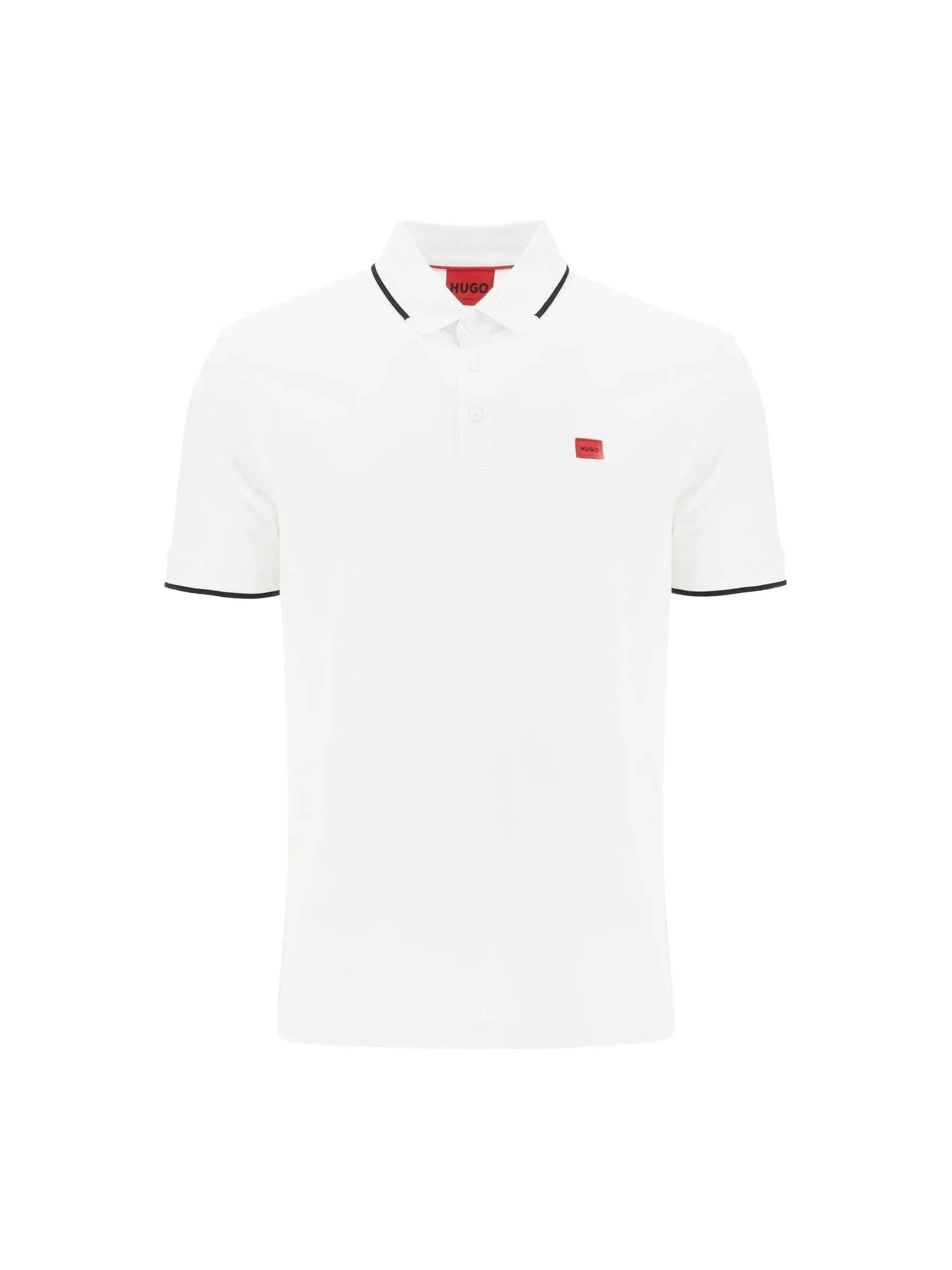 Pique Textured Cotton Polo Shirt